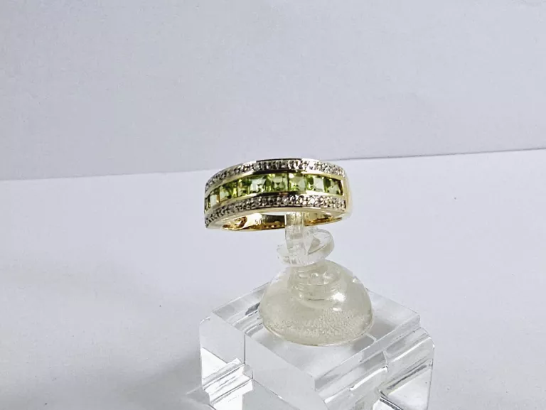 ZŁOTY PIERŚCIONEK 0,85 CT Z DIAMENTAMI ROZMIAR 12 CERTYFIKAT