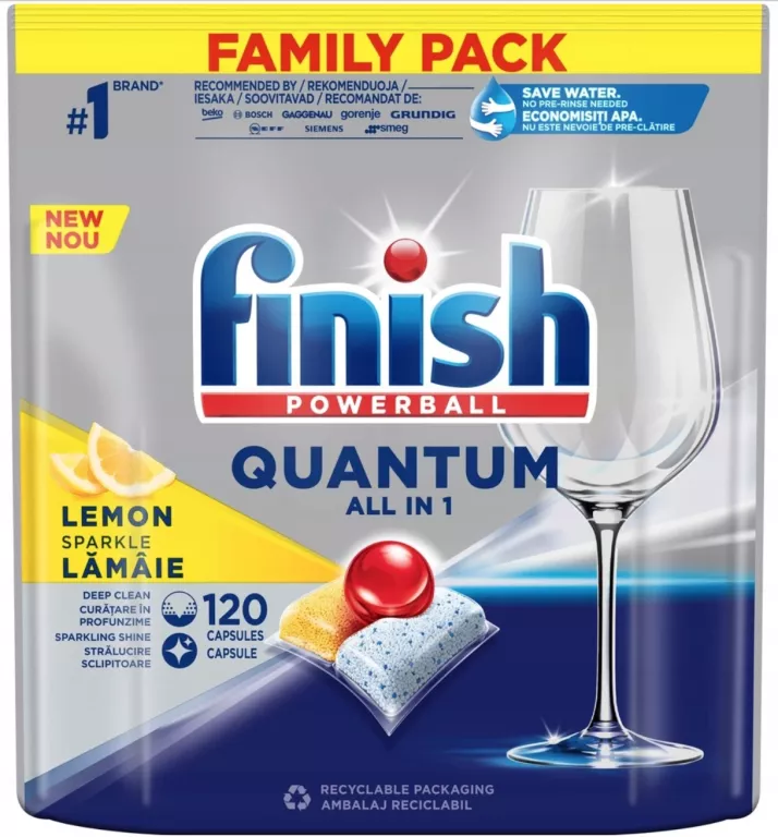 KAPSUŁKI FINISH QUANTUM ALL IN 1 LEMON 120 SZT.