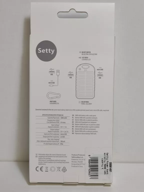 POWERBANK SETTY 5000MAH OKAZJA!