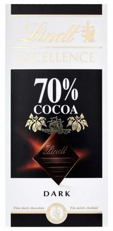 CZEKOLADA EXCELLENCE 70% CACAO LINDT 100G