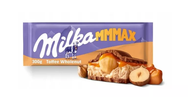 CZEKOLADA MLECZNA MILKA TOFFEE WHOLENUT MMMAX 300 G ORZECH LASKOWY Z TOFFI