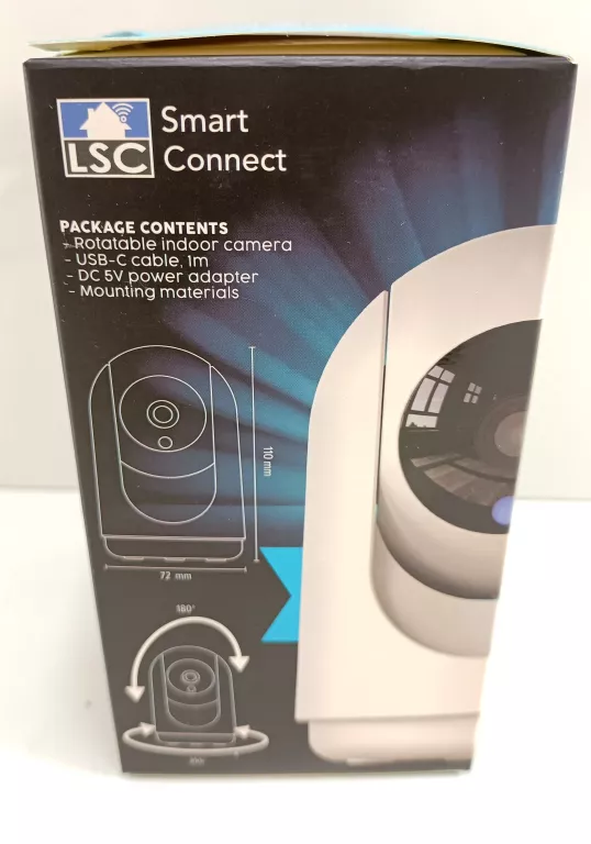 KAMERA OBROTOWA LSC SMART CONNECT WEWNĘTRZNA WIFI FULL HD