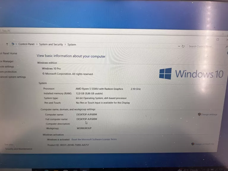LAPTOP LENOVO IDEAPAD 3 15 ALC6 RYZEN 5500 12/512GB KOMPLET