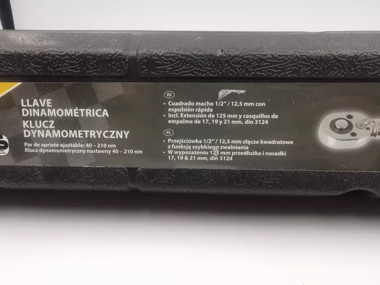 AUTO XS KLUCZ DYNAMOMETRYCZNY NASTAWNY / 40-210 NM