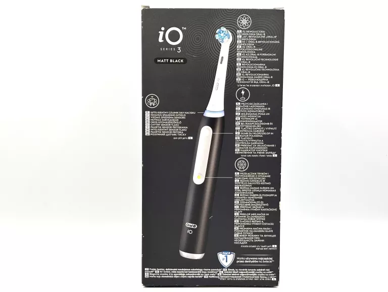 SZCZOTECZKA ELEKTRYCZNA DO ZĘBÓW BRAUN ORAL-B IO SERIES 3 MATT BLACK