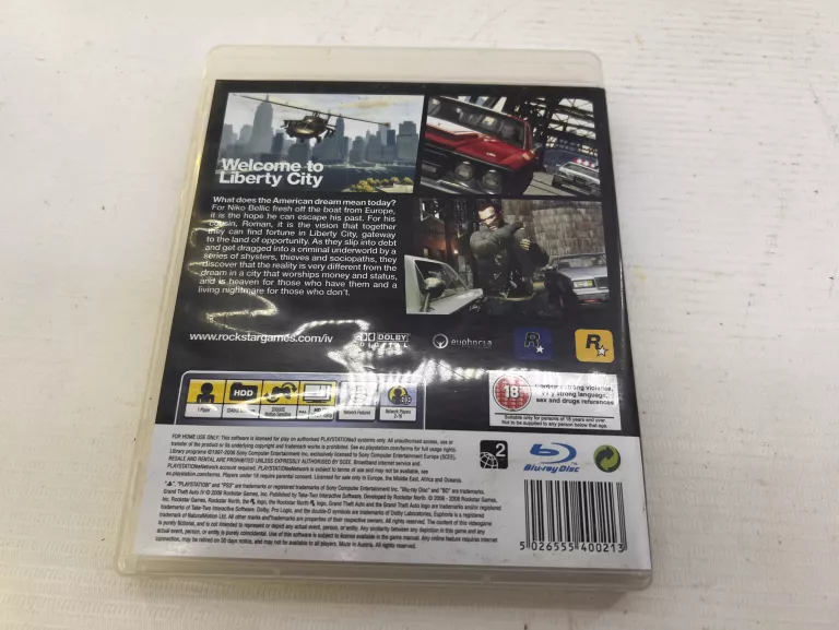 GRA PS 3 GTA 4