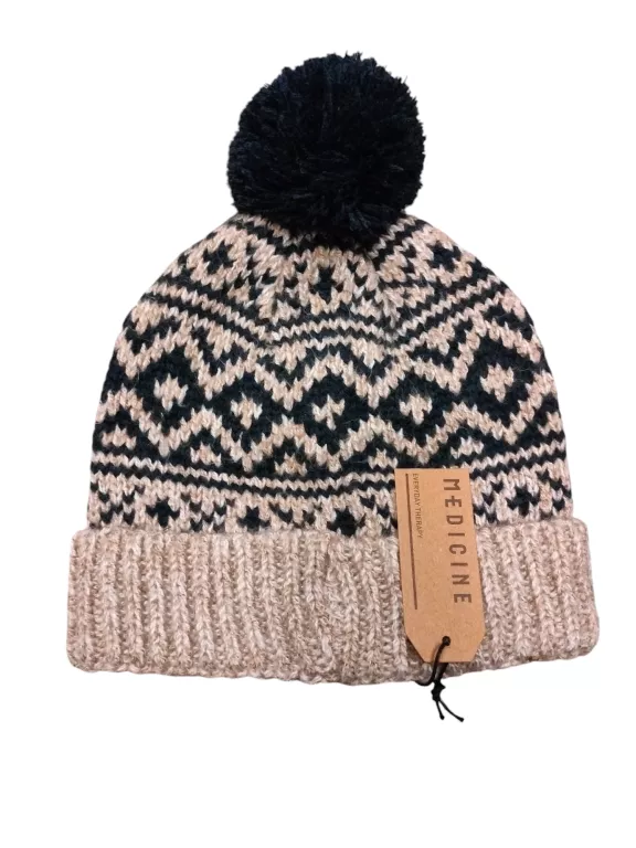 CZAPKA MĘSKA BEANIE Z POMPONEM