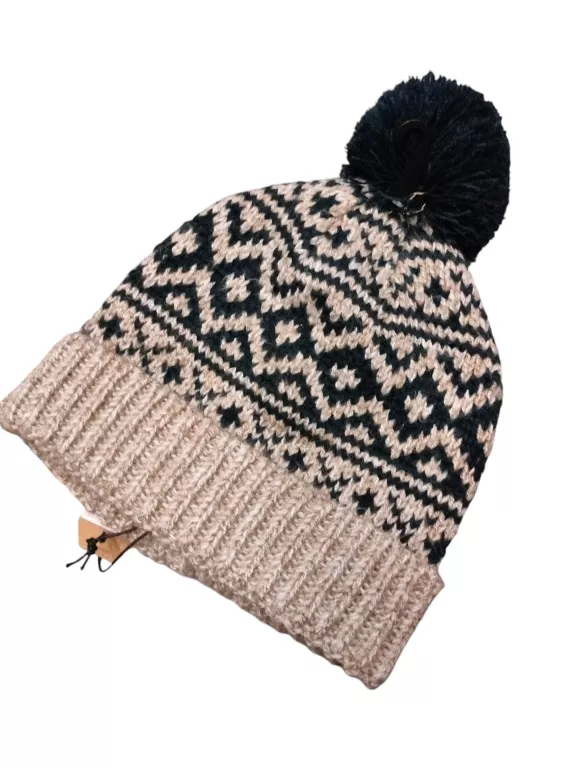 CZAPKA MĘSKA BEANIE Z POMPONEM