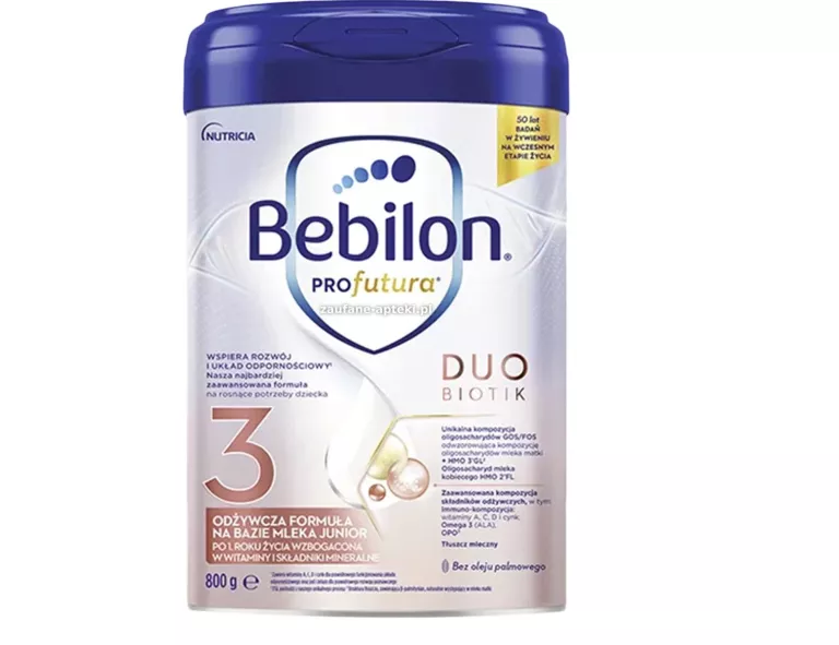 BEBILON PROFUTURA DUOBIOTIK 3 MLEKO MODYFIKOWANE PO 1. ROKU, 800G