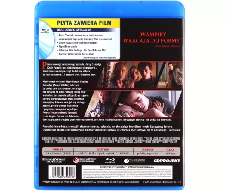 POSTRACH NOCY PŁYTA BLU-RAY LEKTOR PL FOLIA