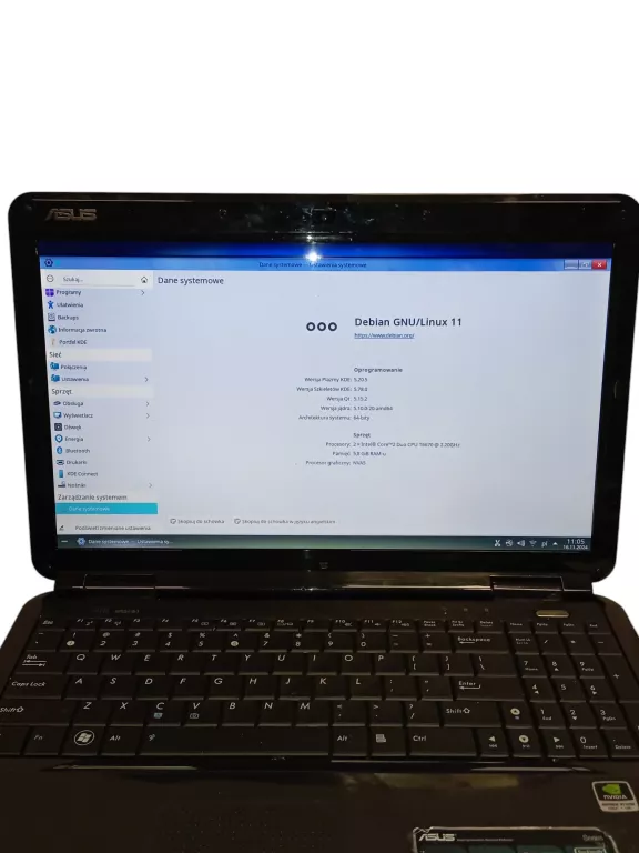 LAPTOP ASUSU K50I+ŁAD OPIS!!!