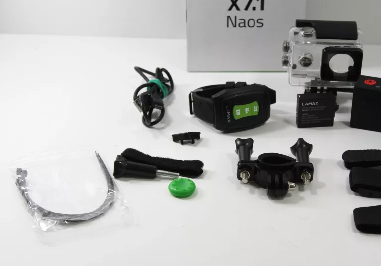 KAMERA SPORTOWA LAMAX X7.1 NAOS + AKCESORIA CZARNA 4K UHD