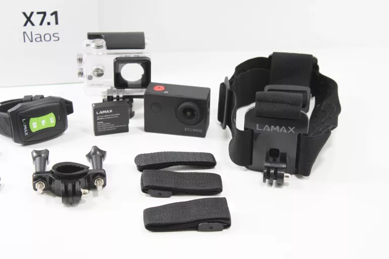 KAMERA SPORTOWA LAMAX X7.1 NAOS + AKCESORIA CZARNA 4K UHD