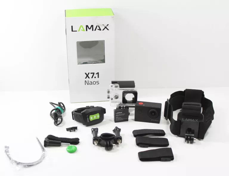 KAMERA SPORTOWA LAMAX X7.1 NAOS + AKCESORIA CZARNA 4K UHD