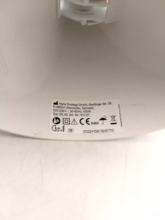 LAMPA LECZNICZA SANITAS SIL 06 BIAŁA 100W BEZ NAKŁADKI