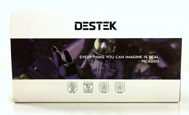 DESTEK OKULARY V5 GOGLE VR DO IPHONE SAMSUNG BIAŁE
