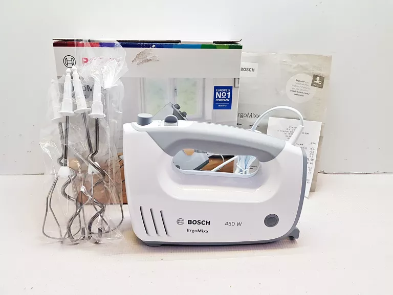 MIKSER RĘCZNY BOSCH ERGOMIXX 450W KOMPLET 05.04.2024