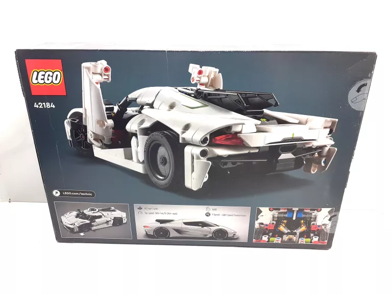 LEGO TECHNIC 42184 BIAŁY HIPERSAMOCHÓD KOENIGSEGG JESKO ABSOLUT