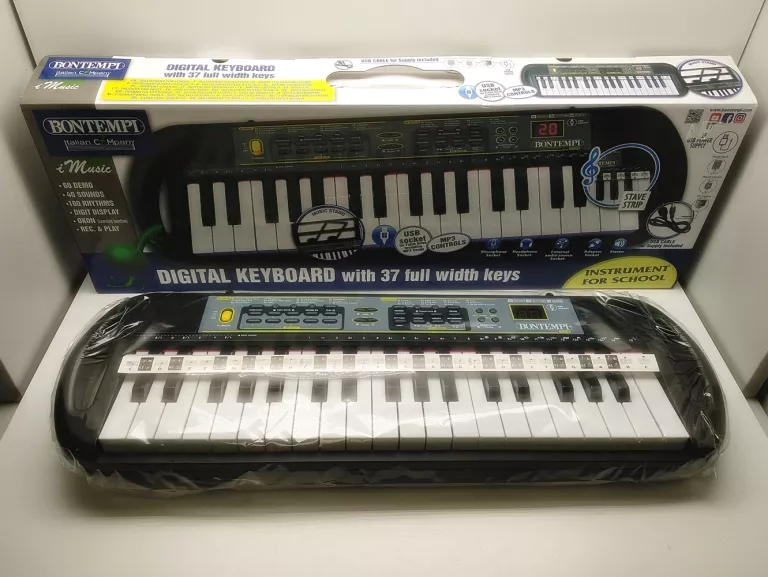 BONTEMPI ELEKTRONICZNY KEYBOARD CYFROWY 37 KLAWISZY