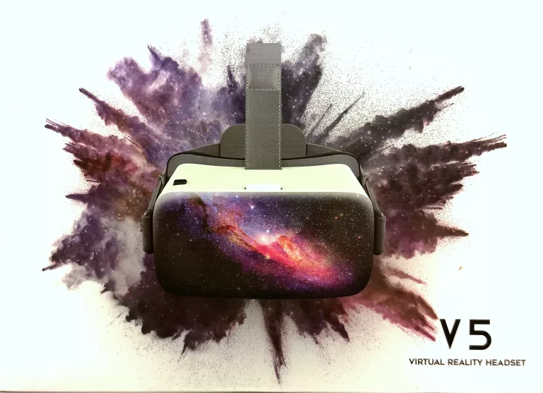 DESTEK OKULARY V5 GOGLE VR DO IPHONE SAMSUNG BIAŁE