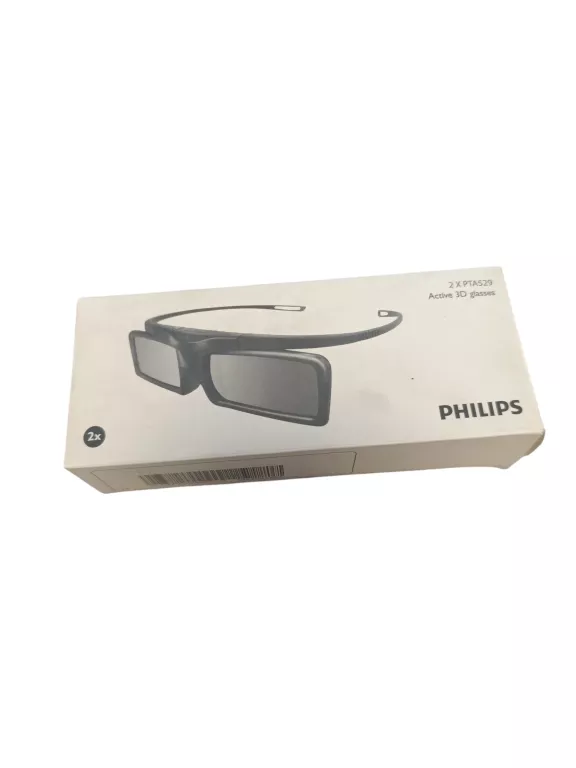 OKULARY 3D STEREOSKOPOWE PHILIPS PTA529 CZARNE 2SZT.