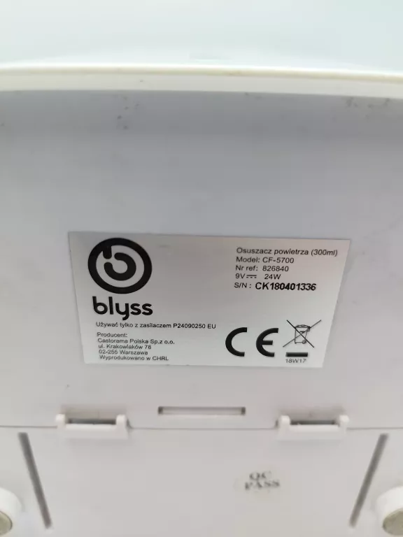 OSUSZACZ POWIETRZA MINI BLYSS CF-5700 13ML/H 24W