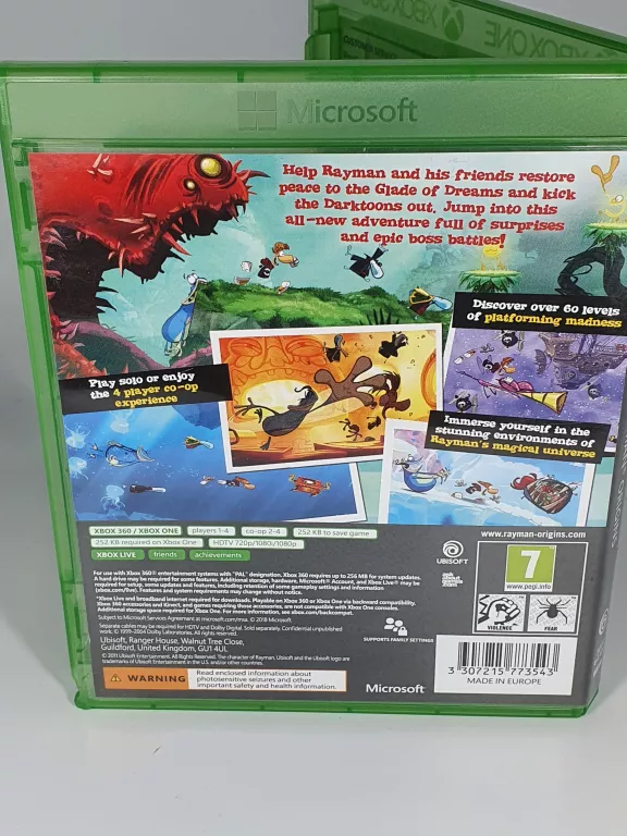 GRA XBOX ONE RAYMAN ORIGINS