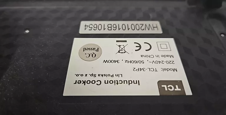 KUCHENKA TCL -34P2 INDUKCYJNA DWUPALNIKOWA