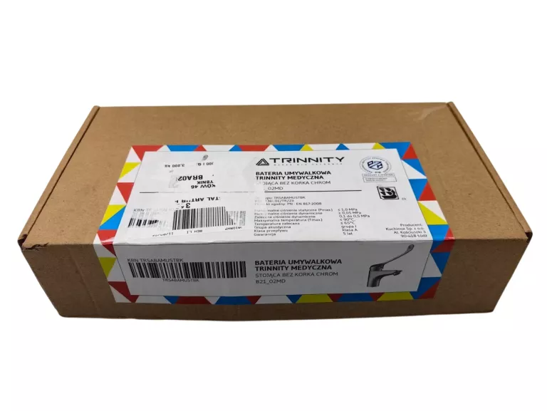 BATERIA UMYWALKOWA STOJĄCA MEDYCZNA CHROM TRINNITY B21_02MD