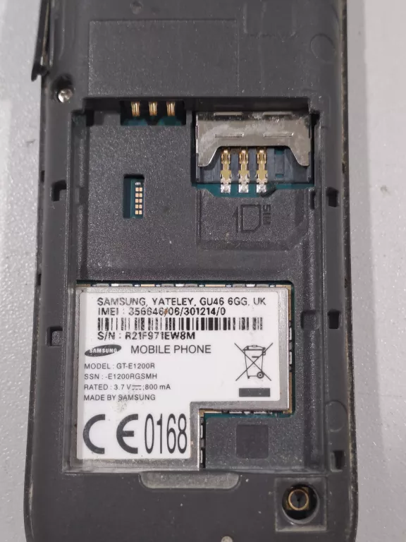 SAMSUNG GT-E1200 NA KLAWISZE BN