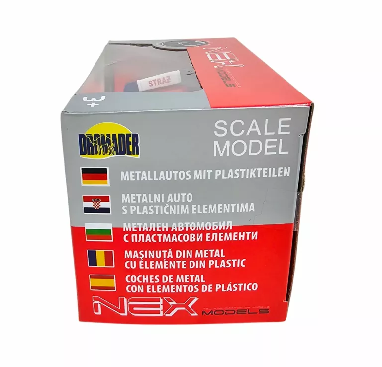 WELLY NEX MODEL AUTO POLONEZ CARO PLUS STRAŻ CZERWONY SKALA 1:43