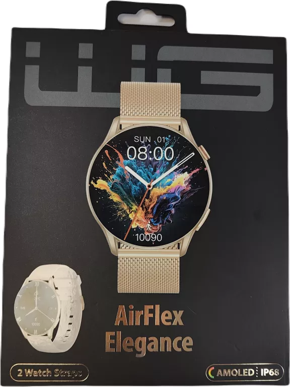 INTELIGENTNY ZEGAREK SMARTWATCH WG AIRFLEX ELEGANCE ZŁOTO-RÓŻOWY