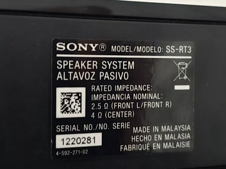 ZESTAW AUDIO 5.1 SONY HT-RT3 600W CZARNY SOUNDBAR + SUBWOOFER + GŁOŚNIKI