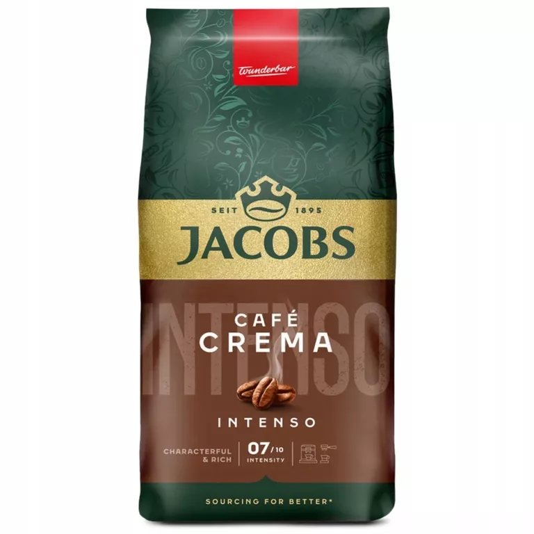 KAWA JACOBS ZIARNISTA CAFE CREMA INTENSO 1KG, INTENSYWNOŚĆ 7/10