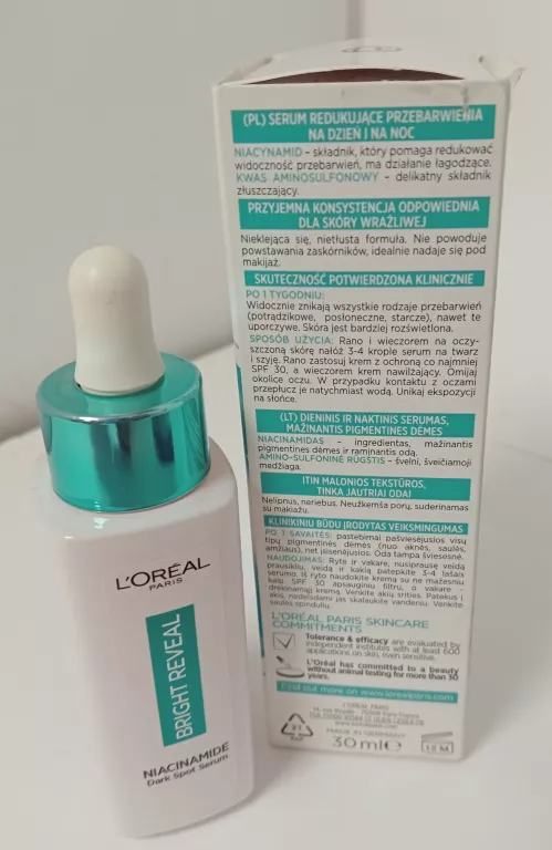 L'ORÉAL PARIS BRIGHT REVEAL SERUM PRZECIW PRZEBARWIENIOM SKÓRY