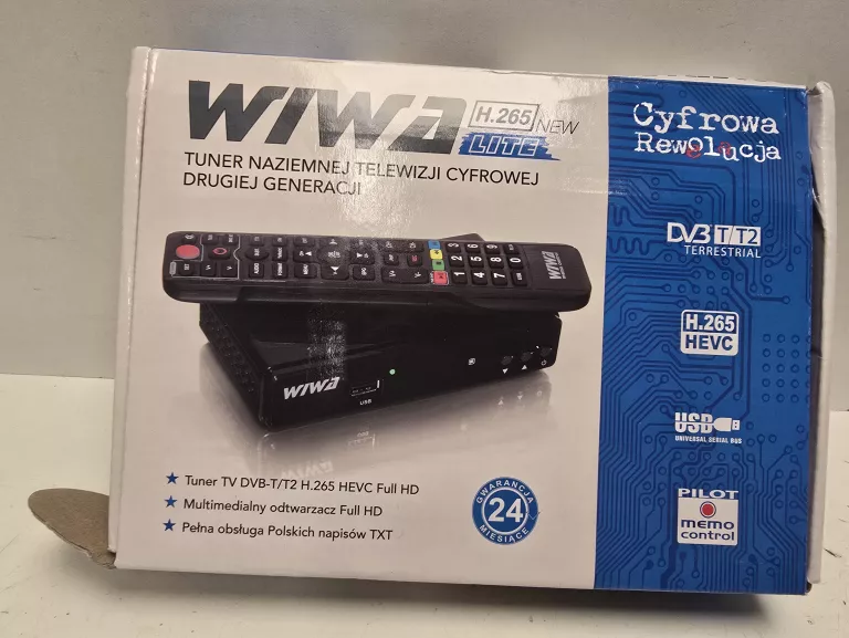 TUNER DVB-T/T2 WIWA H.265 LITE