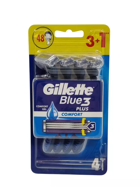 MASZYNKI GILLETTE BLUE 3 PLUS COMFORT 3+1