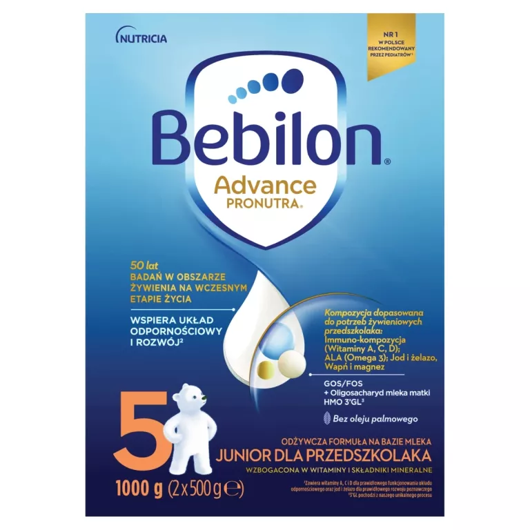 MLEKO BEBILON JUNIOR 5 PRONUTRA ADVANCE 1000G