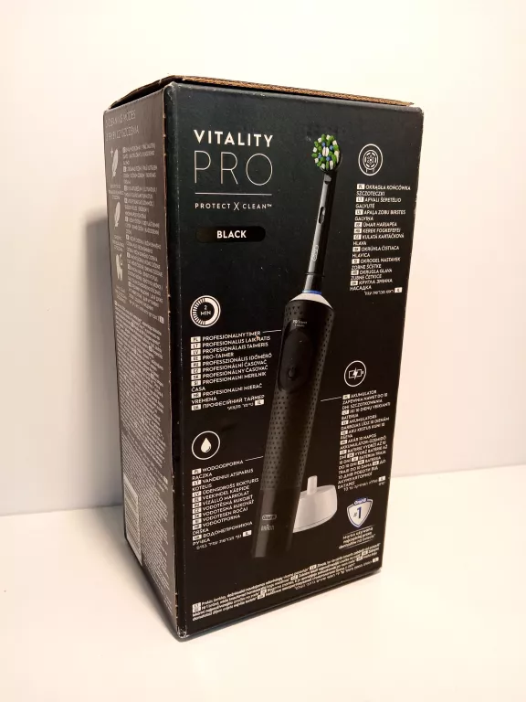 SZCZOTECZKA ELEKTRYCZNA ORAL-B VITALITY PRO CZARNA - POWYSTAWOWA