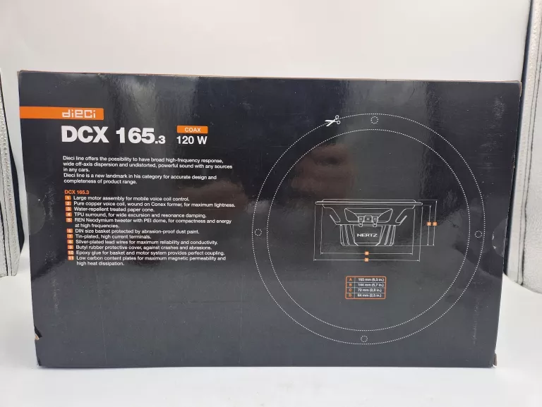 GŁOŚNIKI SAMOCHODOWE HERTZ DCX165.3