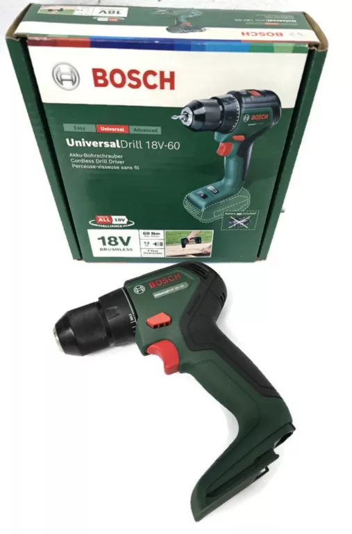 WKRETARKA BOSCH UNIVERSAL DRILL 18V-60 BRAK AKUMULATORA