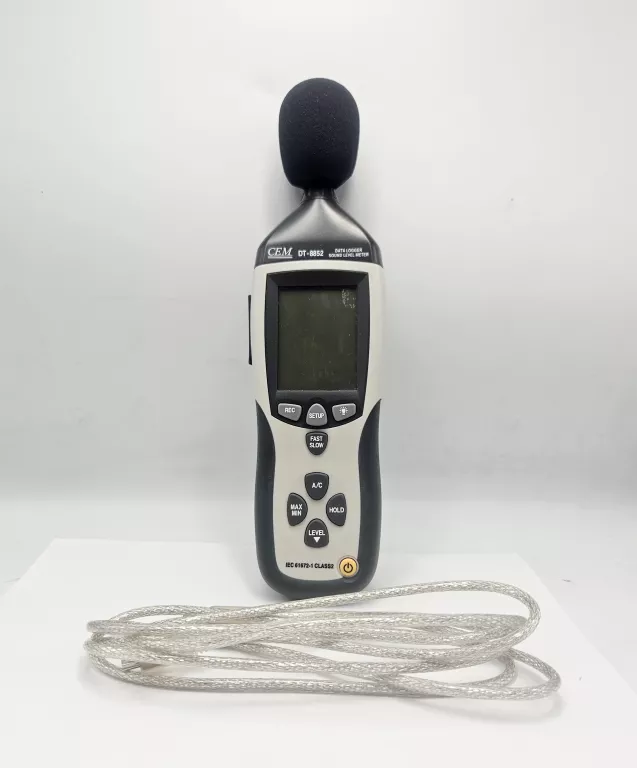 MIERNIK HAŁASU DECYBELOMIERZ SONOMETR Z INTERFEJSEM USB CEM DT-8852
