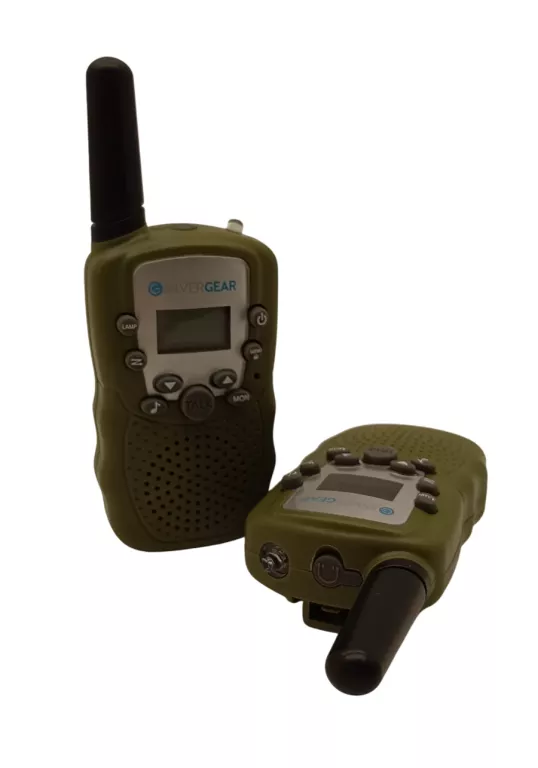 ZESTAW KRÓTKOFALÓWEK WALKIE TALKIE SILVERGEAR ZIELONY ZASIĘG DO 3KM