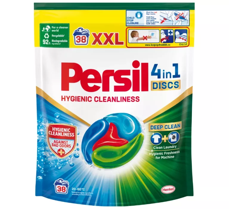 PERSIL 4 IN 1 DISCS HYGIENIC CLEANLINESS KAPSUŁKI DO PRANIA 38 SZT