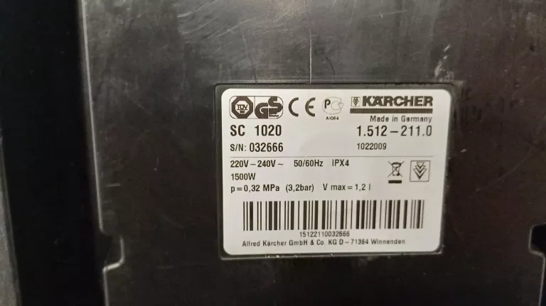 PAROWNICA KARCHER SC1020