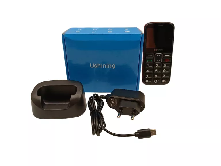 TELEFON SENIOR USHINING M2302 DUAL SIM KOMPLET