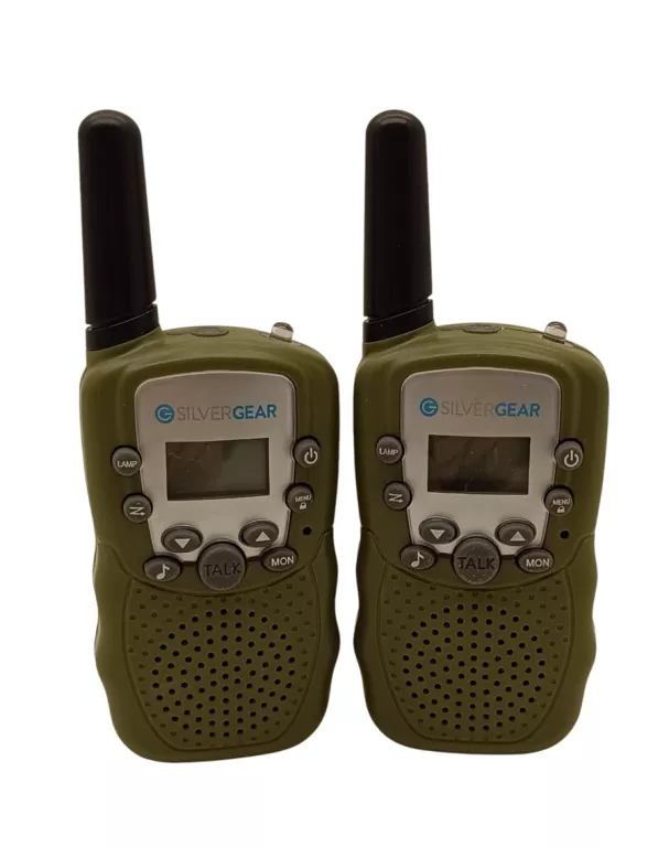 ZESTAW KRÓTKOFALÓWEK WALKIE TALKIE SILVERGEAR ZIELONY ZASIĘG DO 3KM