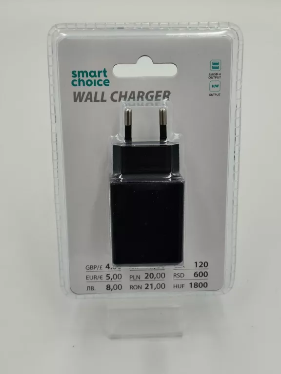 KOSTKA DO ŁADOWANIA SMART CHOICE 2X USB 10W
