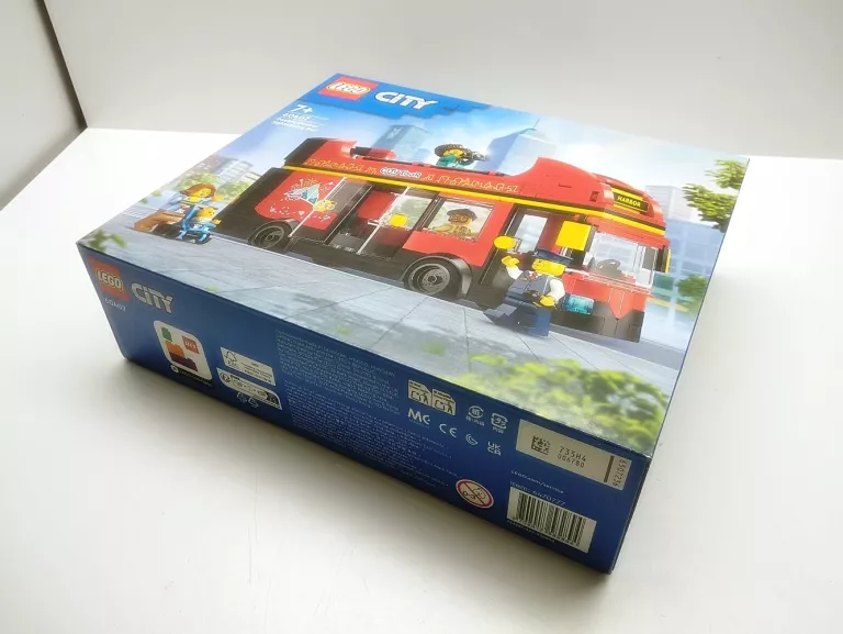 LEGO CITY 60407 MIASTO CZERWONY PIĘTROWY AUTOBUS WYCIECZKOWY KLOCKI