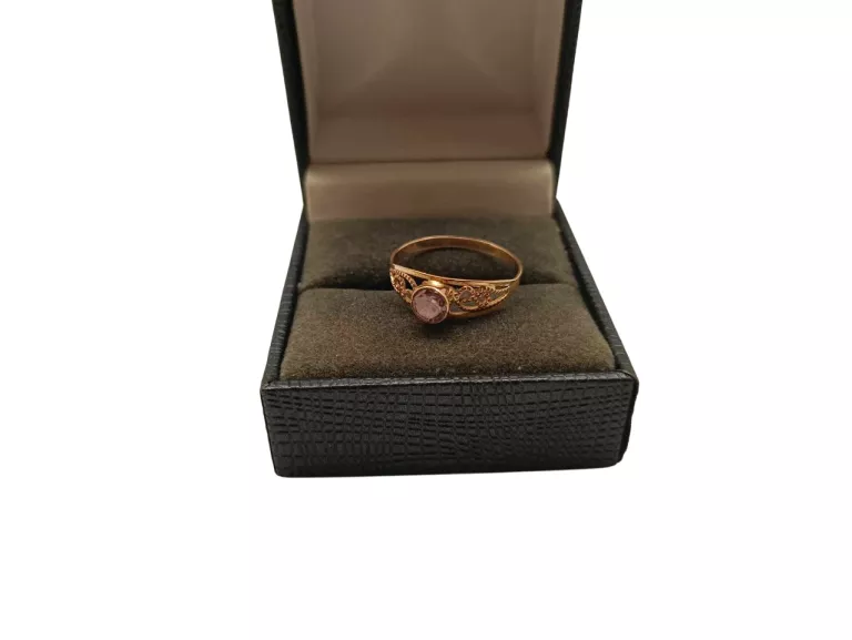 zloty-pierscionek-z-rozowym-oczkiem-pr585-r15-118-g-stan-11323-2